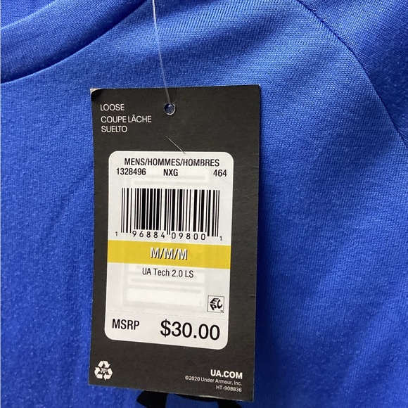 Mens Under Armour Loose Fit Long Sleeve Mens Shirt - Picture 5 of 5